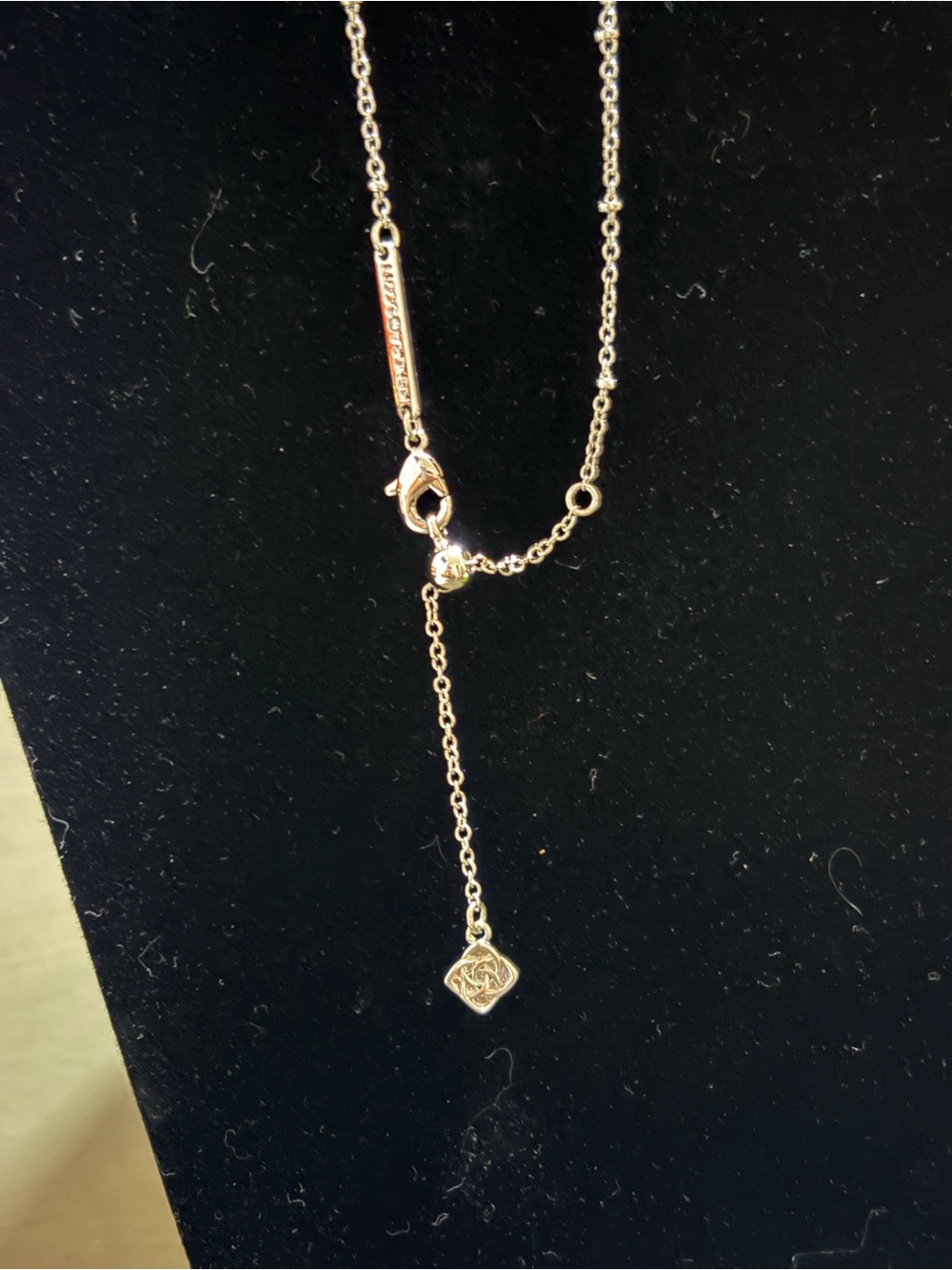 Kendra Scott Silver Ghost Charm Necklace and Hoop Earrings - Silver - Picture 4 of 4
